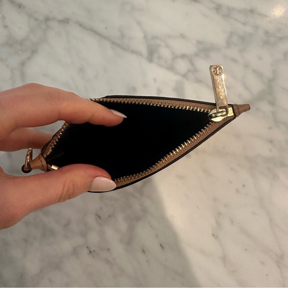 Tory Burch Tan Leather Card Holder - Picture 3 of 5